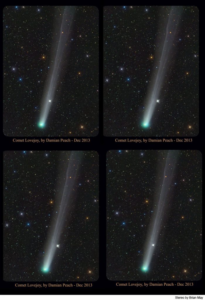 Comet Lovejoy by Damian Peach - stereo Brian May"
