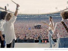 Bohemian Rhapsody - view from rear Live Aid stage