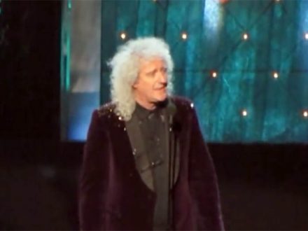 Brian May giving Def Leppard Induction Speech