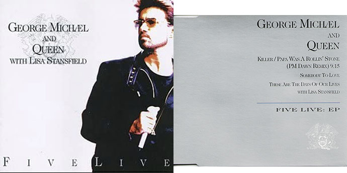 George Michael "Five Live" front and back