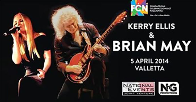 Kerry Ellis and Brian May - Valletta poster