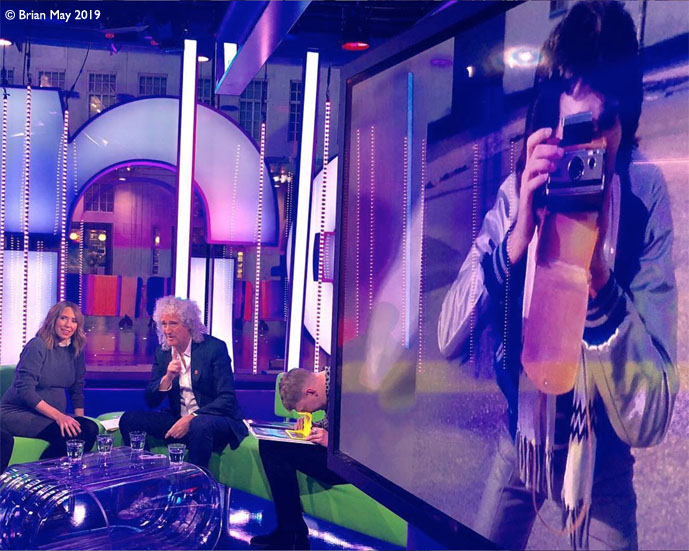 The One Show - Alex Jones and Brian - with Freddie on screen