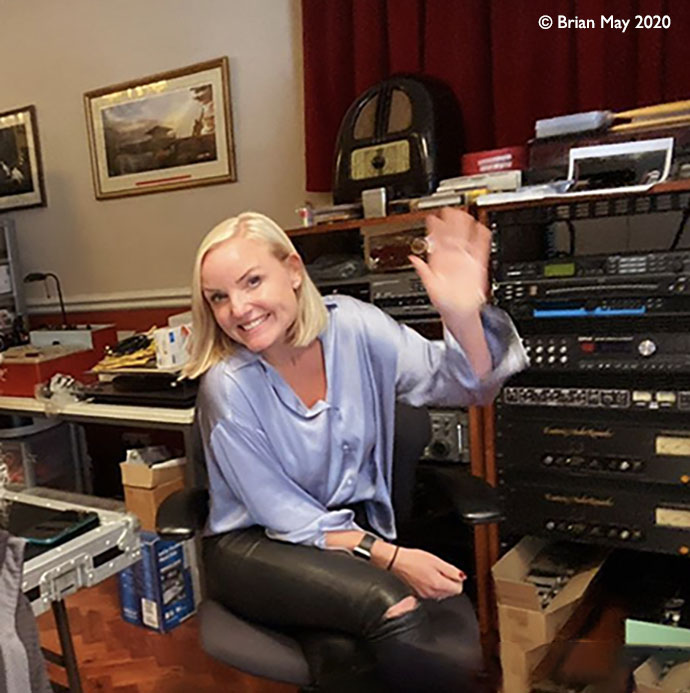 Kerry in the Studio 07/10/10/2020 crop © Brian May