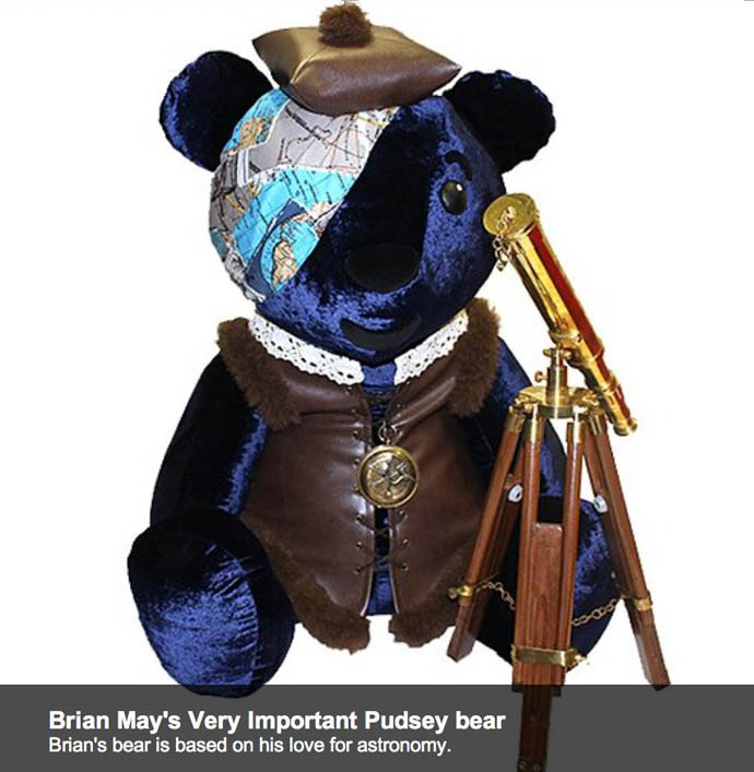 Brian May designs a Pudsey
