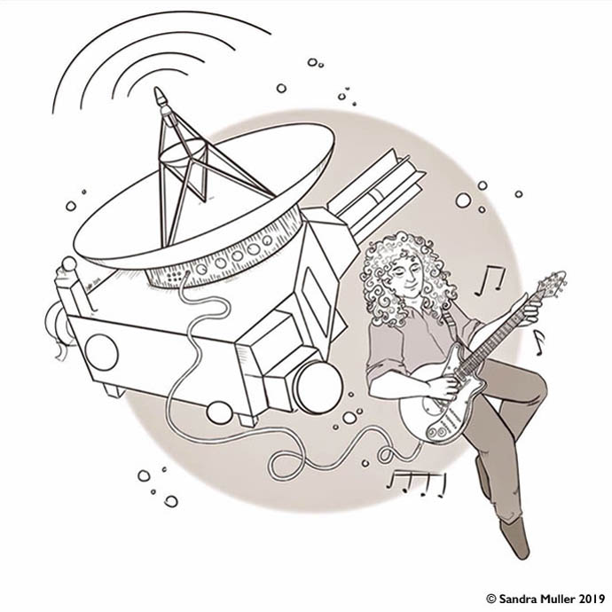 Brian May plugged into New Horizons