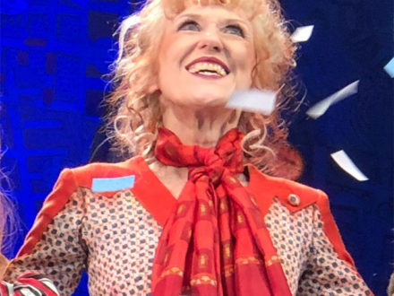 Anita Dobson takes a bow - Annie Musical, Storyhouse, Chester 25 March 2019 © Jen Tunney