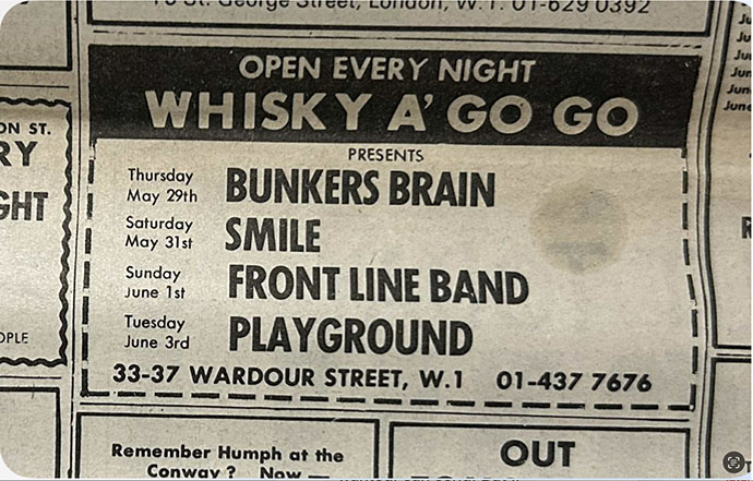 Smile, Whisky A Gp Gp 31 Maay 1069. Melody Maker