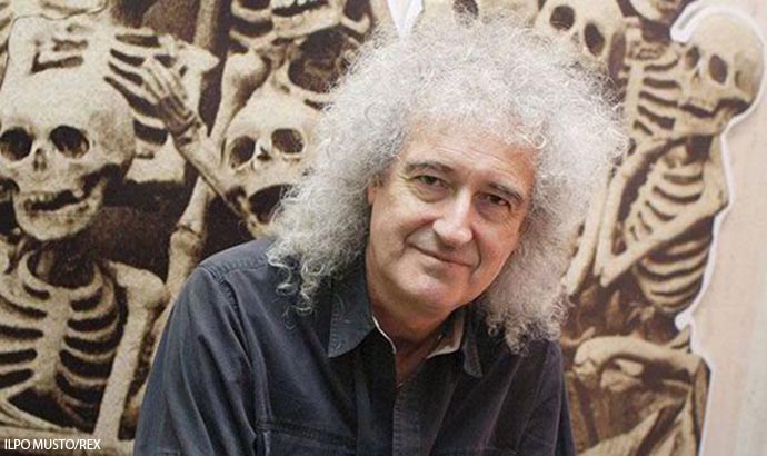 Brian May amont the skeletons