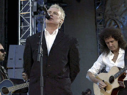 Dave Stewart, Roger Taylor and Brian May - 46664