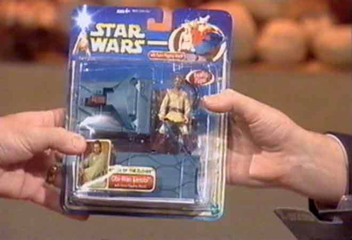 Brian presented with Star Wars Figures