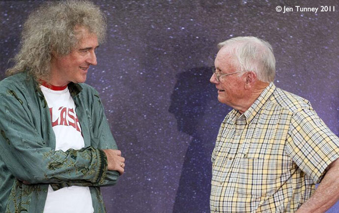 Brian May and Neil Armstrong, Starmus 2011