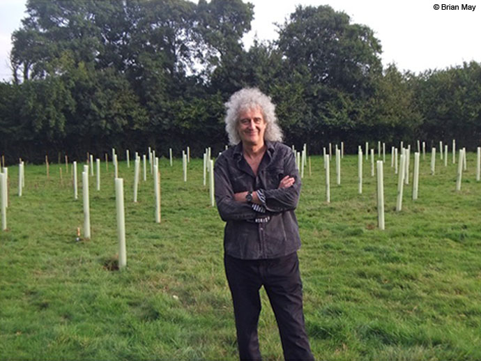 Brian with trees planted