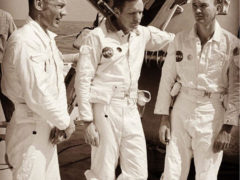Armstrong, Aldrin and Collins - sepia