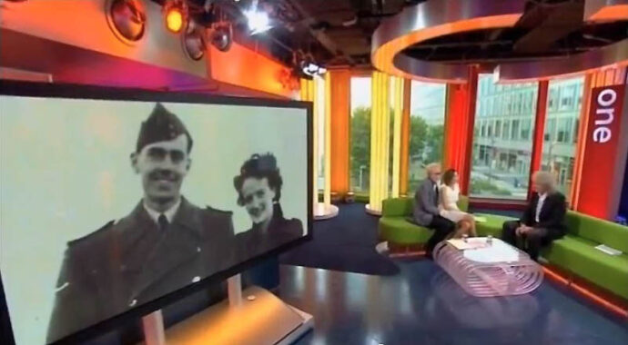 The One Show - Brian's parents on screen