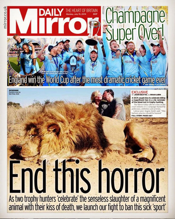 Daily Mirror- End this horror