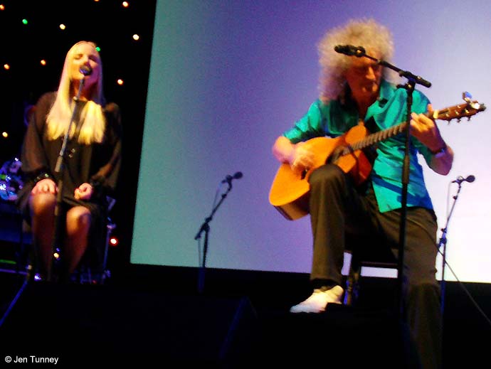 Brian May and Kerry Ellis Liverpool Philharmonic 23 June 2013 © Jen Tunney