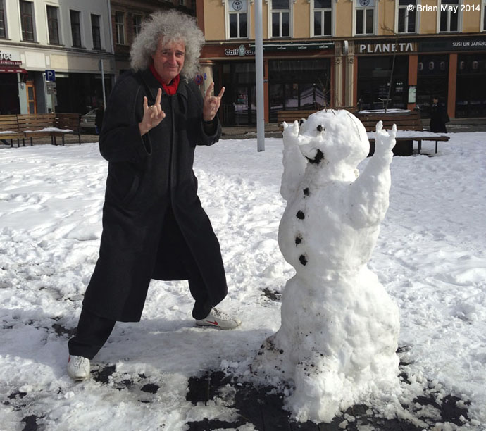 Brian and snowman