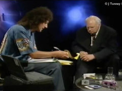 Brian and Sir Patrick Moore 1999