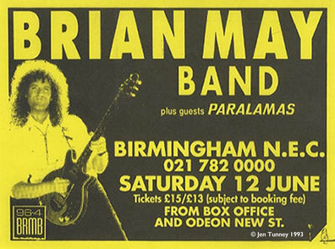 Brian May Band, Birmingham - 12 June 1993