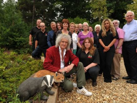 Brian May, Anne Brummer and local residents