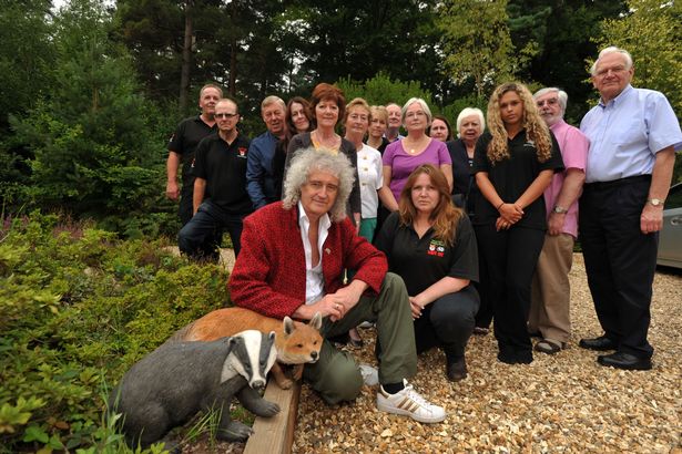 Brian May, Anne Brummer and local residents
