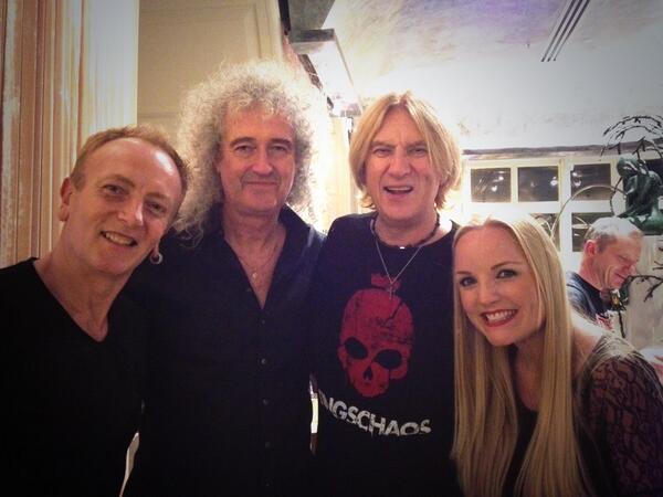 Brian, Kerry and Def Leppard aftershow Dublin 30 June 2013