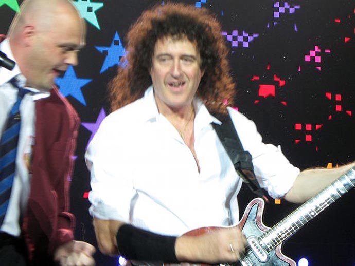 Al Murray and Brian May O2