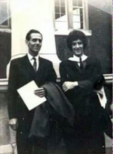 Brian and father, Harold - graduation