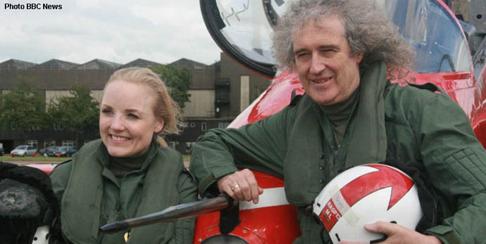 Brian and Kerry with Red Arrows