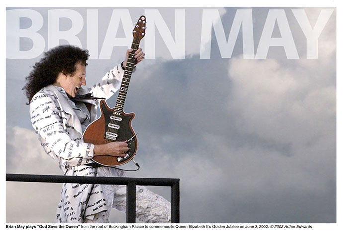 Brian May: Palace roof by Arthur Edwards - Astronomy edit