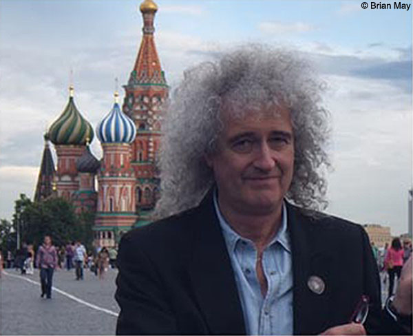 Brian May in Red Square