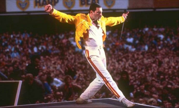 Freddie on stage