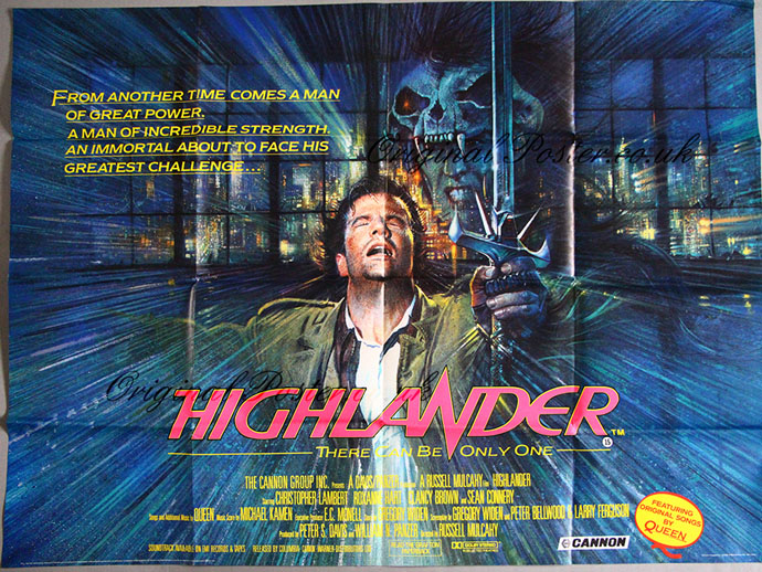 Highlander movie poster