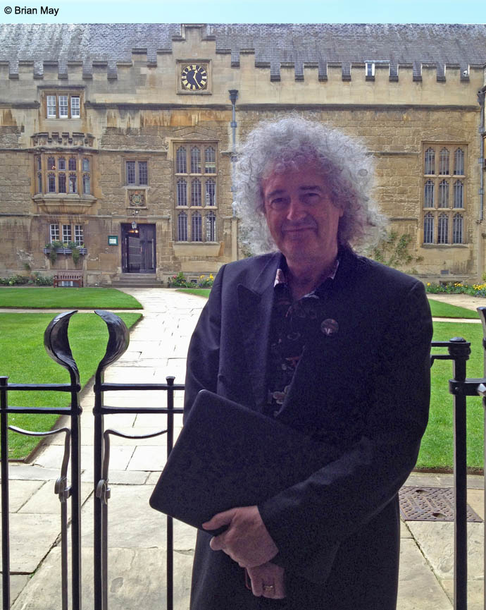 Brian May at Jesus College Oxford 18 April 2013