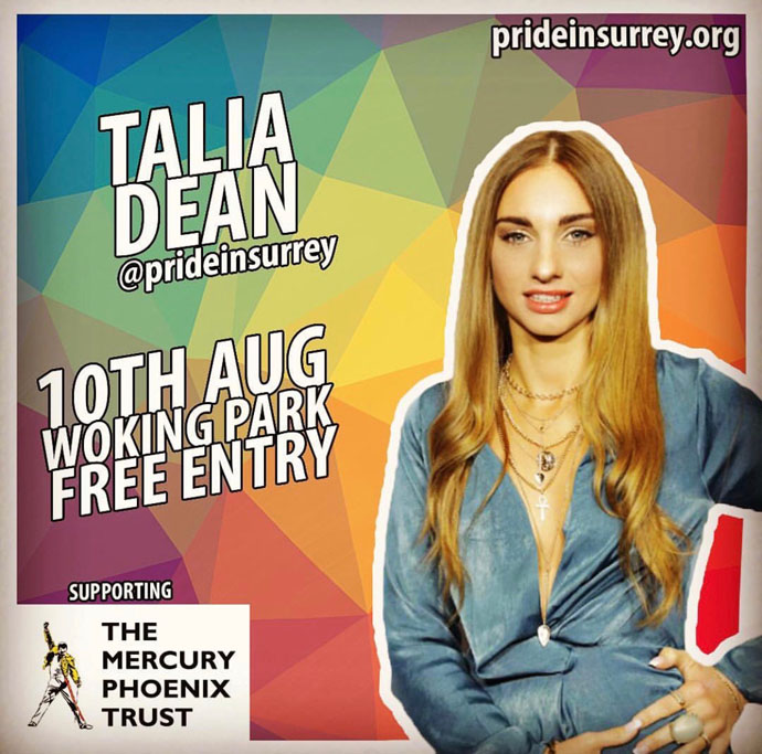 Talia Dean - Pride in Surrey poster