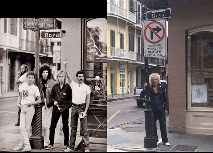Queen old photo and Bri August 2019 Royal and Toulouse, New Orleans