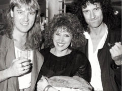 Joe Elliott, Anita Dobson and Brian May