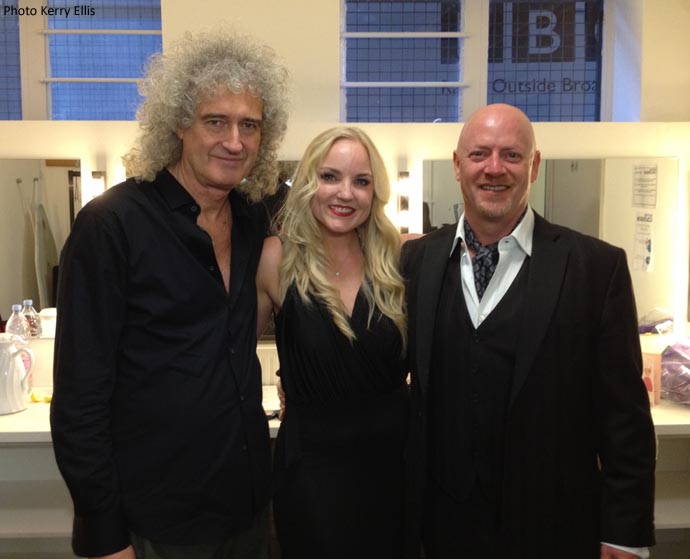 Brian May, Kerry Ellis and Steve Sidwell