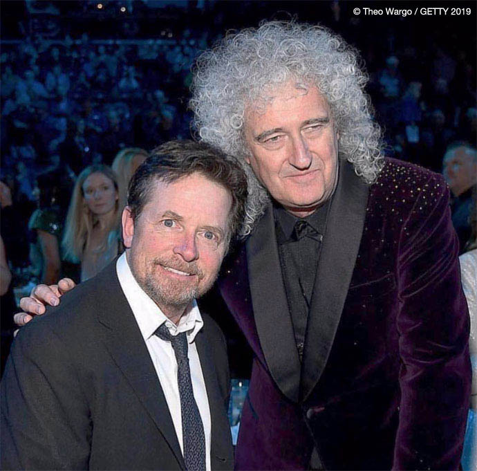 Michael J Fox and Brian May