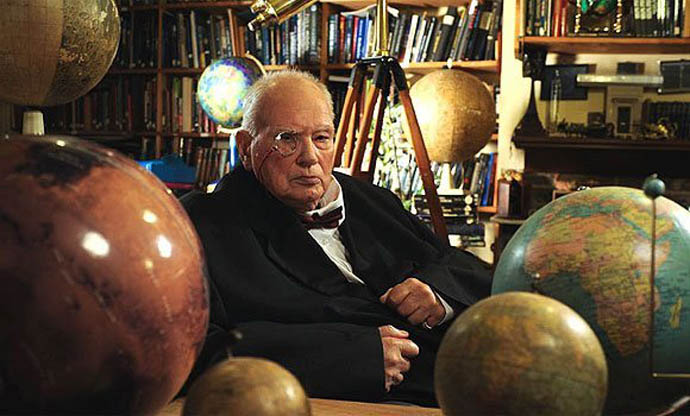 Patrick with globes