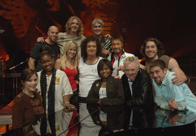 American Idol 2006 Finalists with Queen and Paul Rodgers