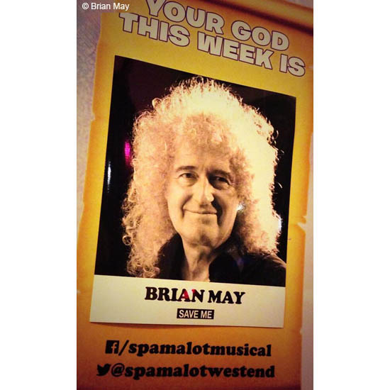 Spamalot Brian May poster