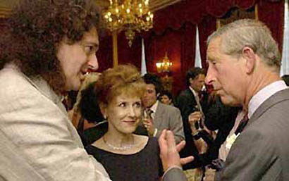 Brian, Anita and Prince Charles [Photo: AP]