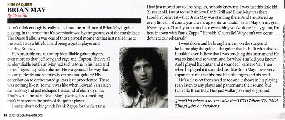 Brian in Classic Rock