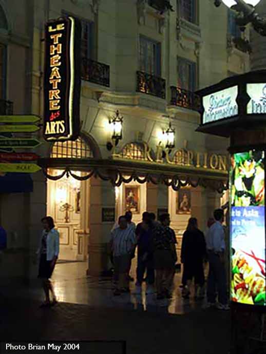 Entrance Theatre des Arts, Paris Hotel, Las Vegas