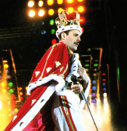 Freddie in red cloak