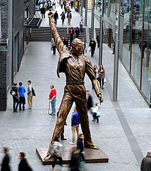 Freddie statue Liverpool