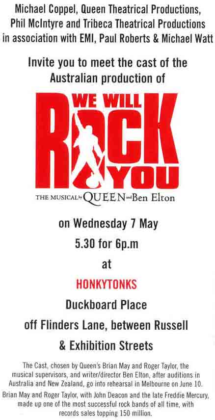 Oz Press Conference invite 7 May 2003