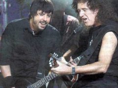 Brian May and David Grohl Hyde Park 17 June 2013