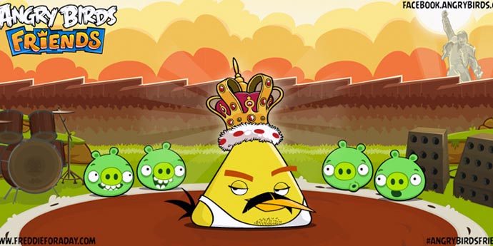 Angry Birds Friends Game - Freddie Mercury